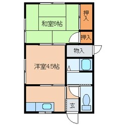 桐谷アパートの物件間取画像